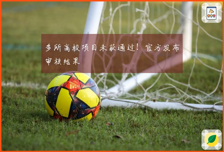 多所高校项目未获通过！官方发布审核结果